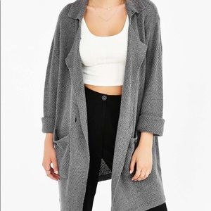 UNIF x Urban Outfitters Gray Trench Cardigan NWT